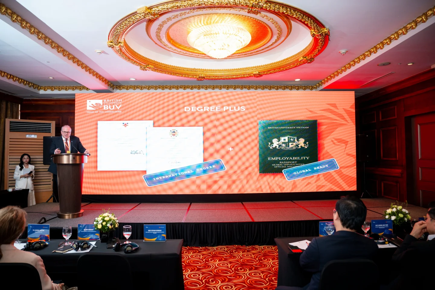 BUV Degree Plus launch event featuring international degree and global employability passport in Vietnam.