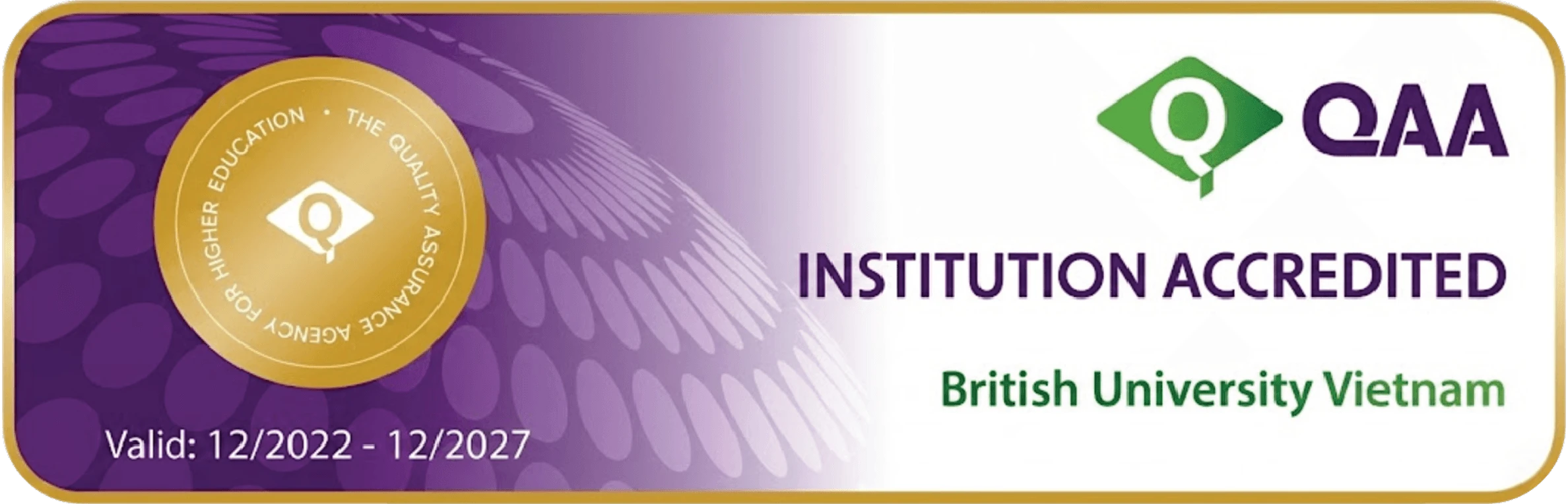 QAA Institution Accredited
