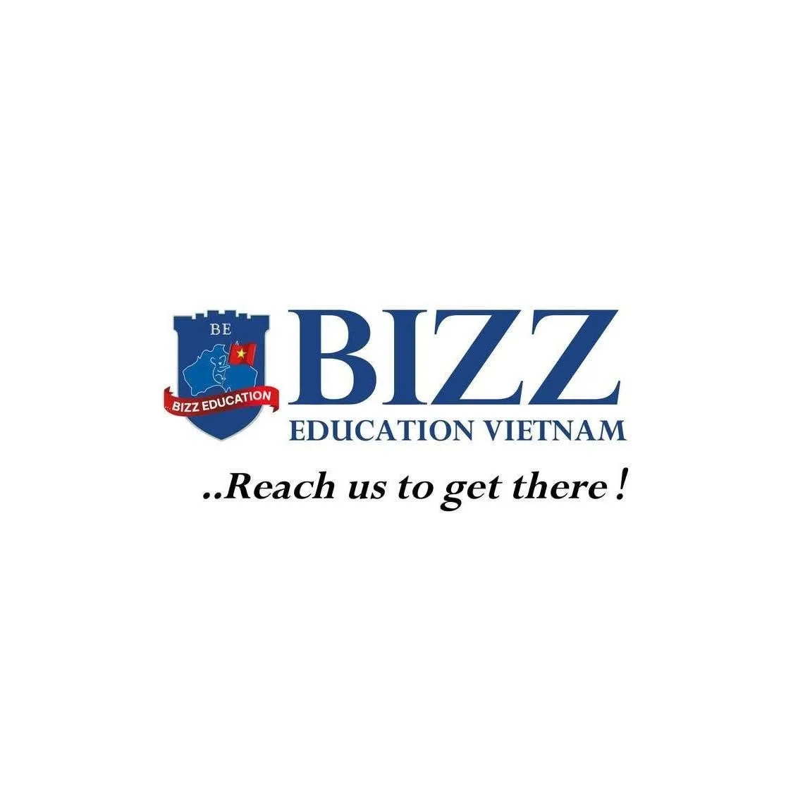 Logo “BIZZ Education Vietnam” with the tagline “Reach us to get there!” and a small “BE BIZZ Education” emblem.