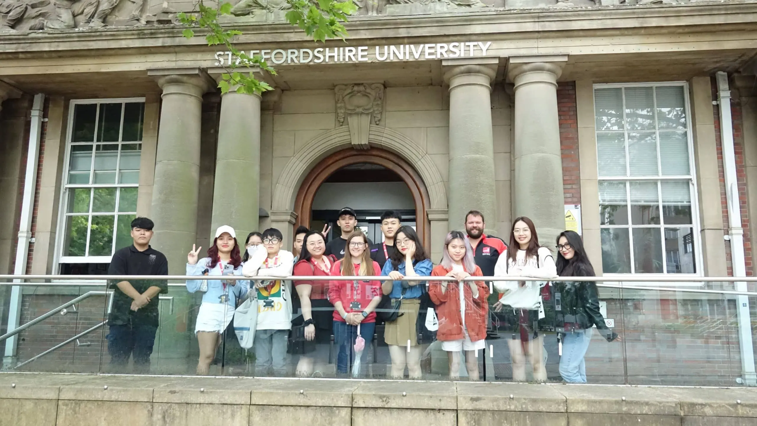 BUV students on an international experience programme at Staffordshire University in the UK