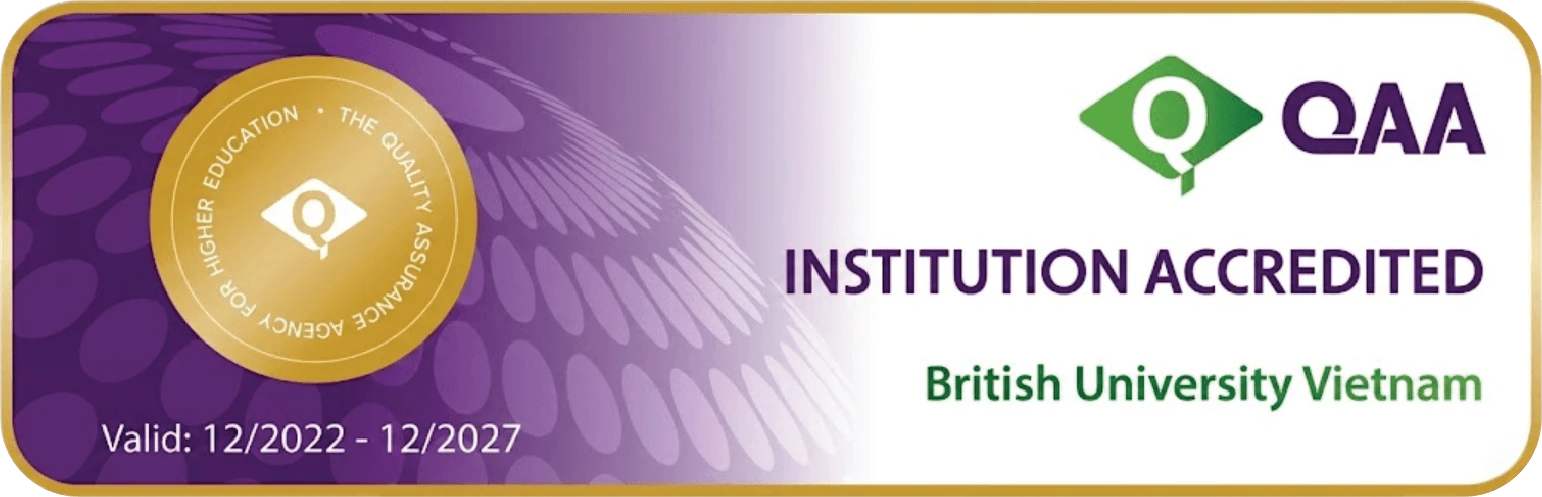 British University Vietnam QAA institution accreditation, valid from December 2022 to December 2027