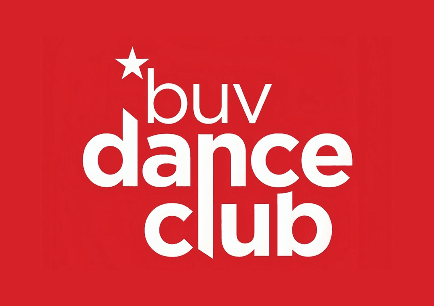 BUV Dance Club logo in white with a star on a red background at British University Vietnam