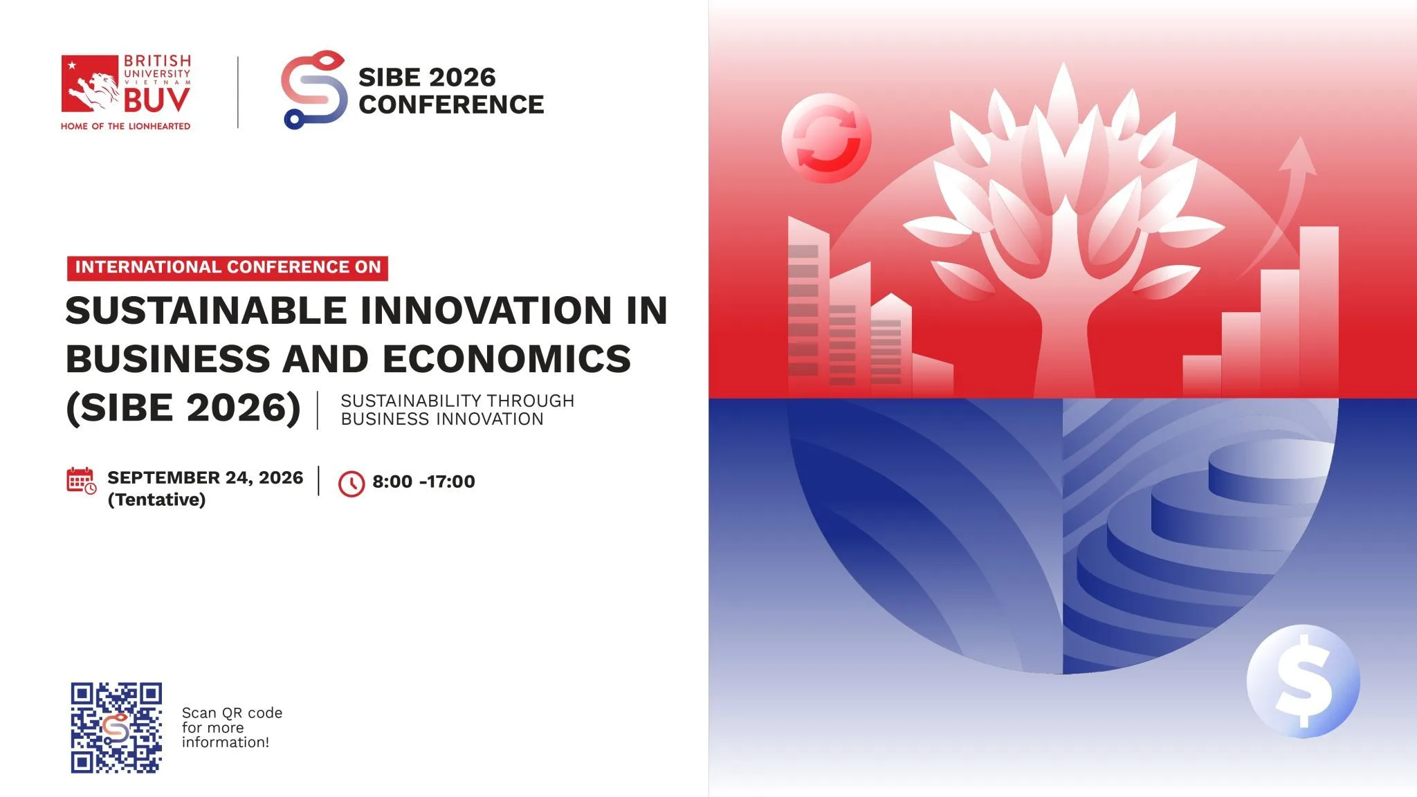 BUV SIBE 2026 International Conference on Sustainable Innovation in Business and Economics, September 24, 2026