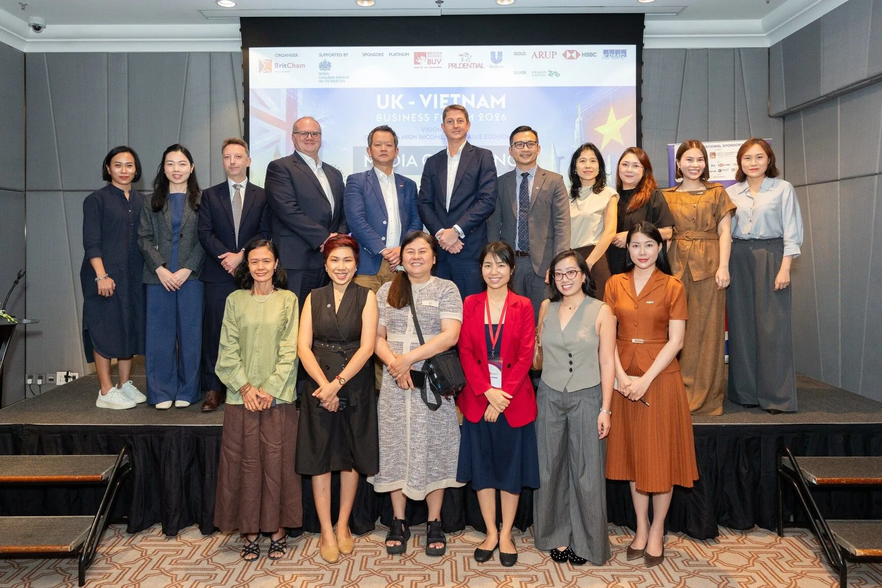 BUV representatives and guests at the UK–Vietnam Business Forum 2026 in a conference venue.
