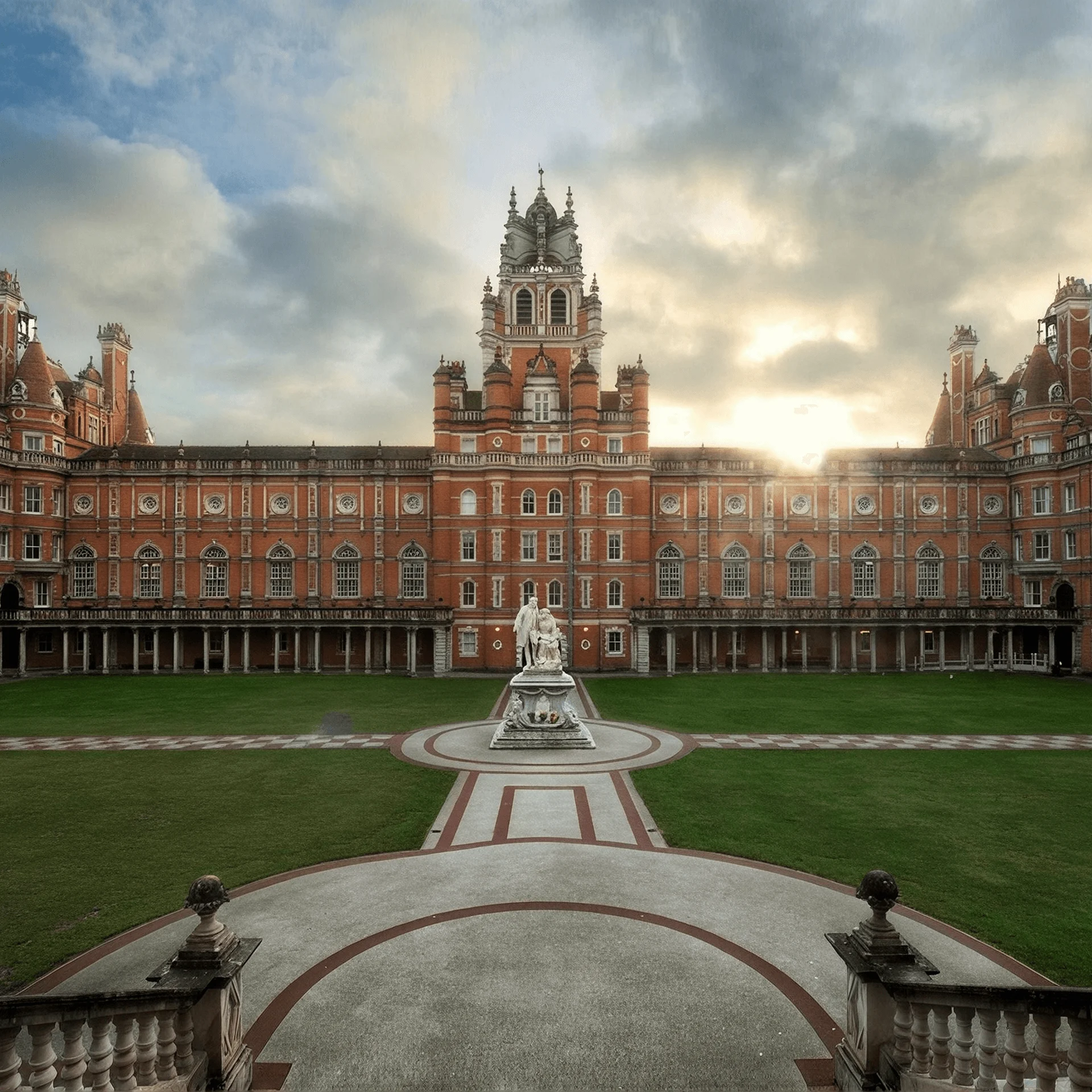 Historic Founder’s Building at Royal Holloway, University of London, an awarding body for BUV students